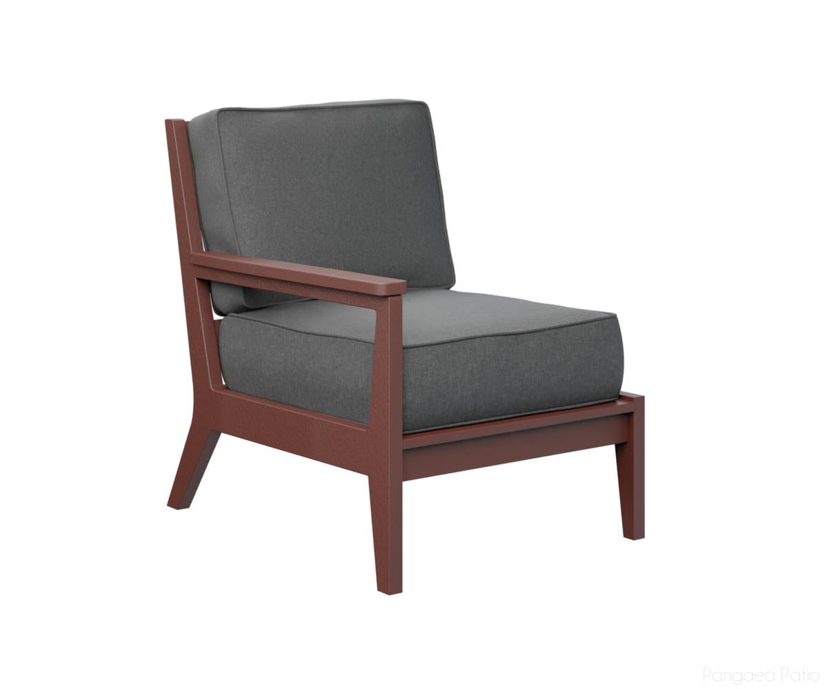 BGMHRSC2734BR-Berlin Gardens-Mayhew Right Arm Club Chair-Burgundy BG-Pangaea Patio