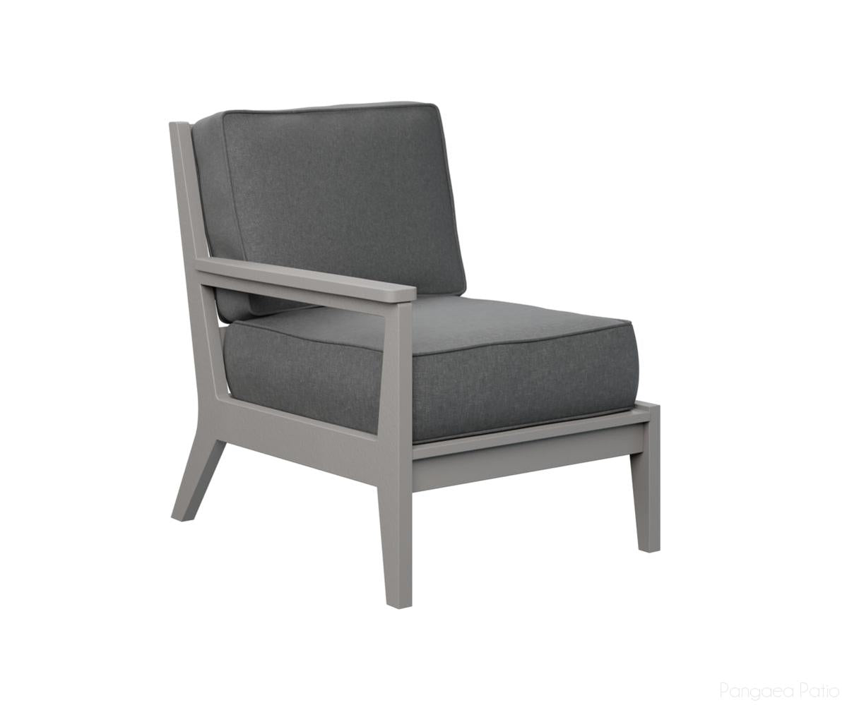 BGMHRSC2734LG-Berlin Gardens-Mayhew Right Arm Club Chair-Light Gray BG-Pangaea Patio