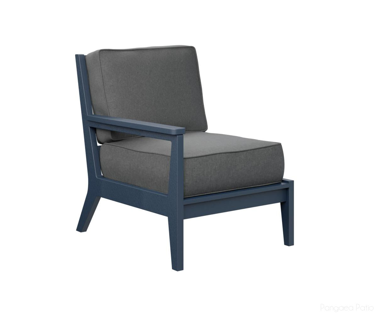 BGMHRSC2734NB-Berlin Gardens-Mayhew Right Arm Club Chair-Navy Blue BG-Pangaea Patio