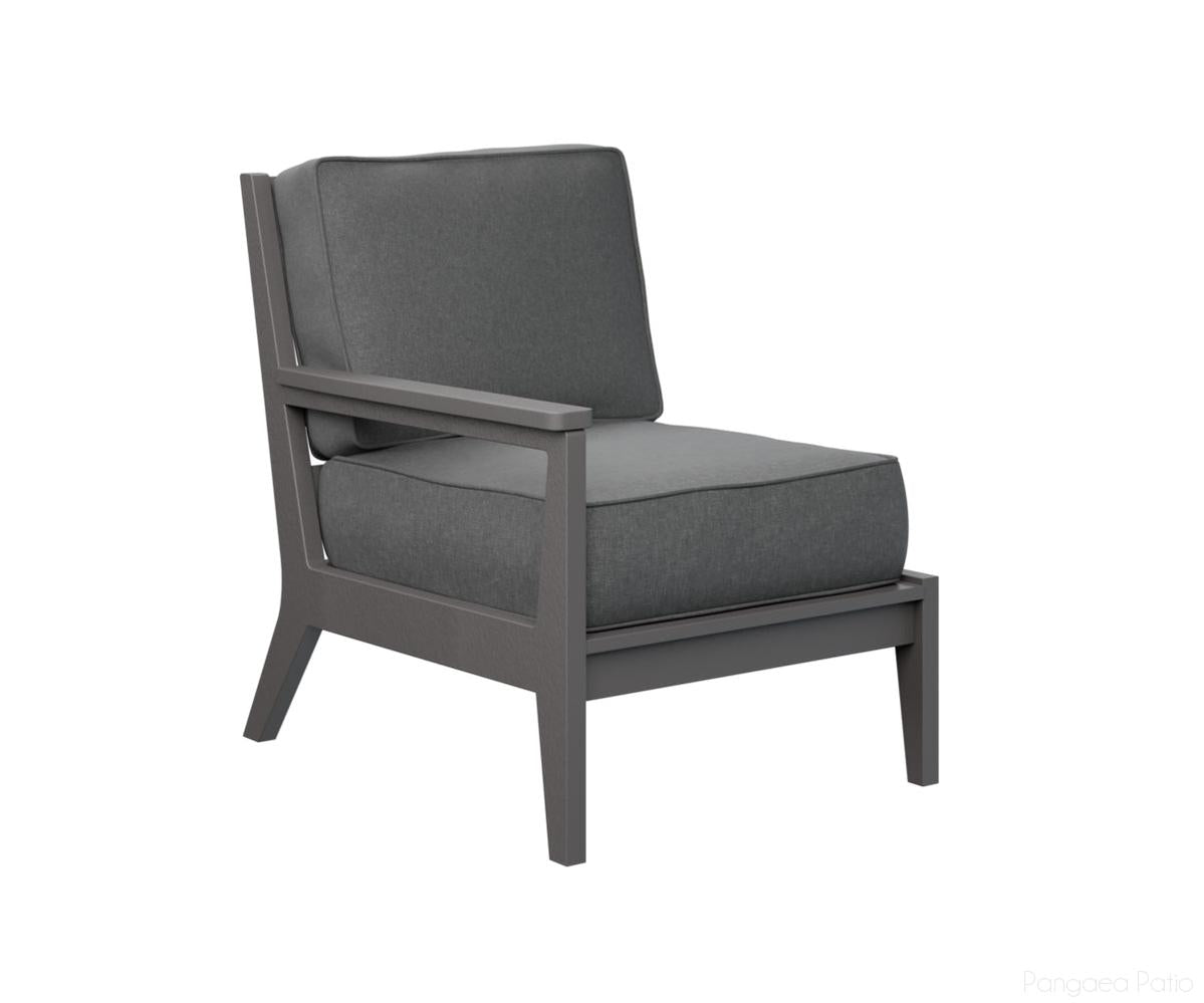 BGMHRSC2734SG-Berlin Gardens-Mayhew Right Arm Club Chair-Smoke Gray BG-Pangaea Patio