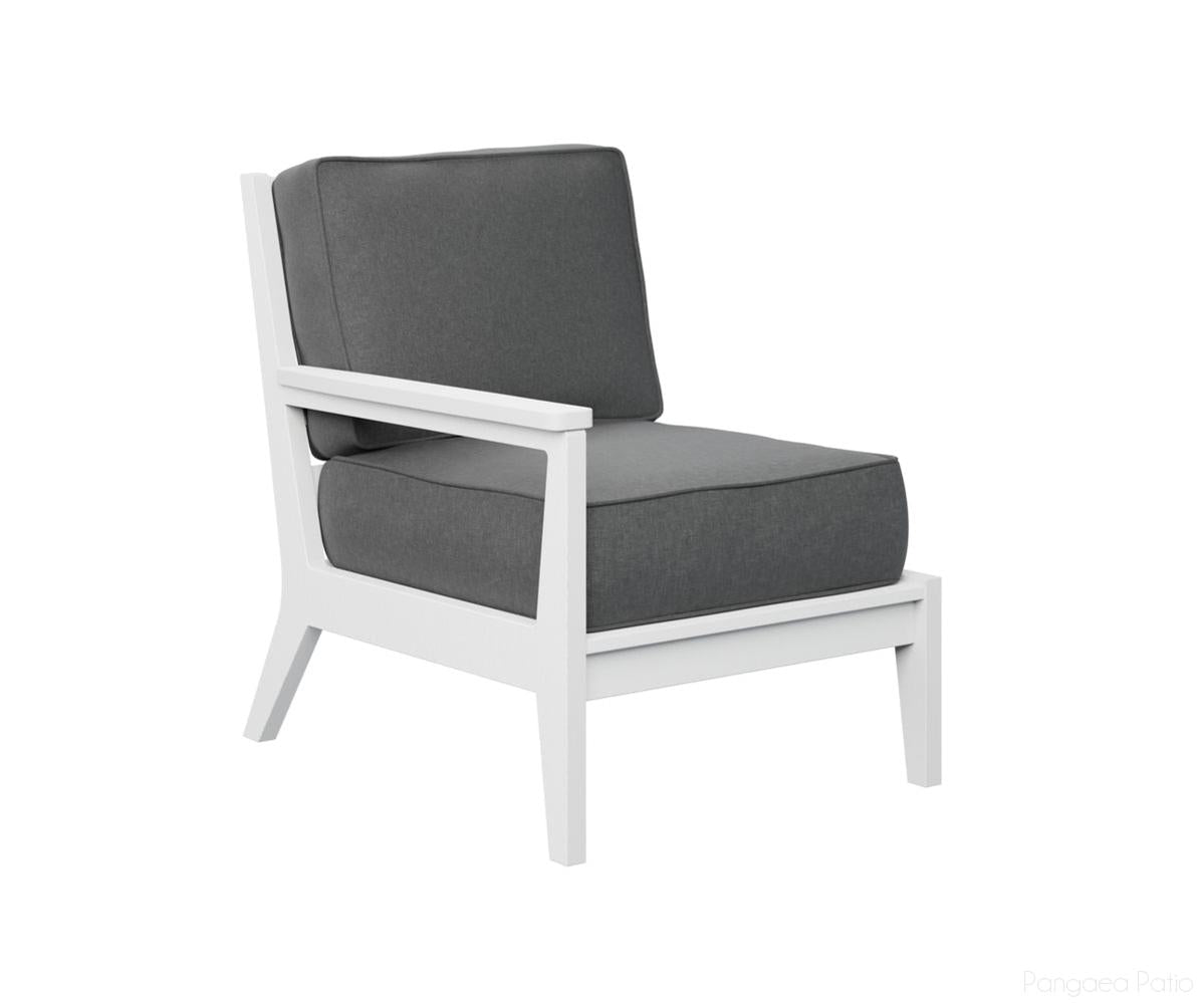 BGMHRSC2734W-Berlin Gardens-Mayhew Right Arm Club Chair-White BG-Pangaea Patio