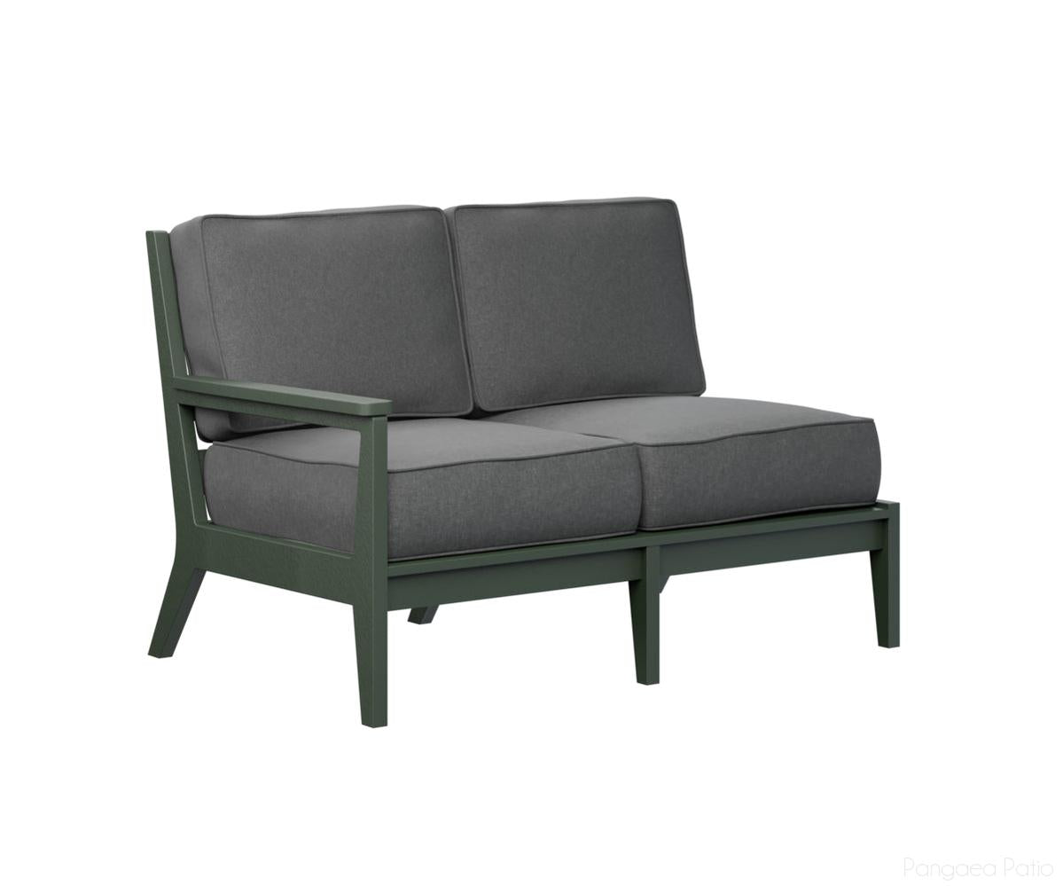 BGMHRSL5134G-Berlin Gardens-Mayhew Right Arm Loveseat-Green BG-Pangaea Patio