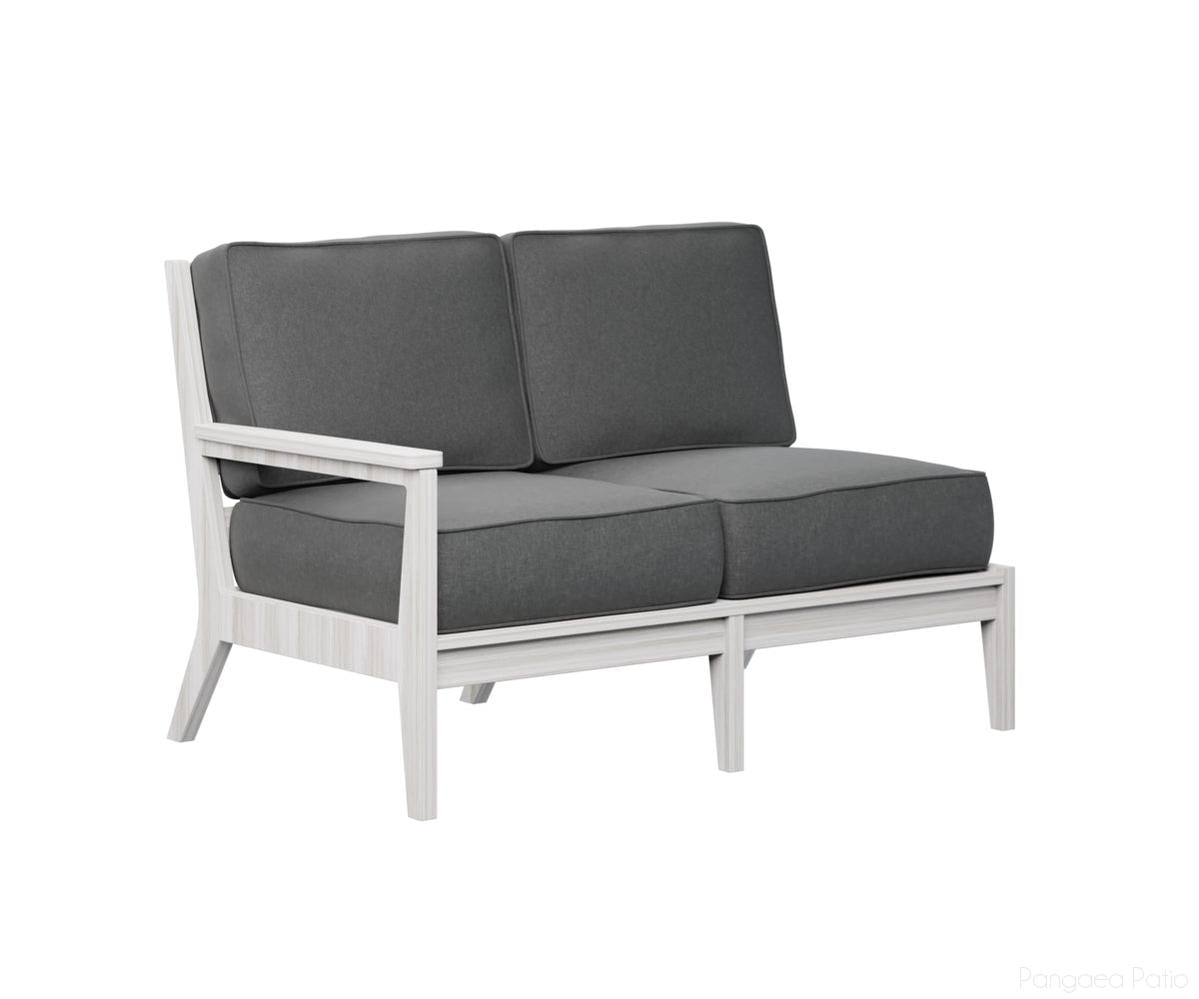 BGMHRSL5134SS-Berlin Gardens-Mayhew Right Arm Loveseat-Seashell BG-Pangaea Patio