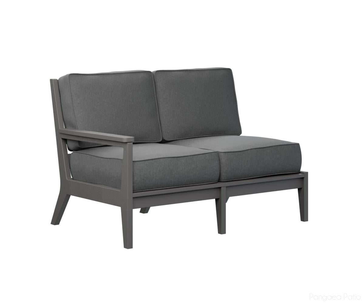 BGMHRSL5134SG-Berlin Gardens-Mayhew Right Arm Loveseat-Smoke Gray BG-Pangaea Patio