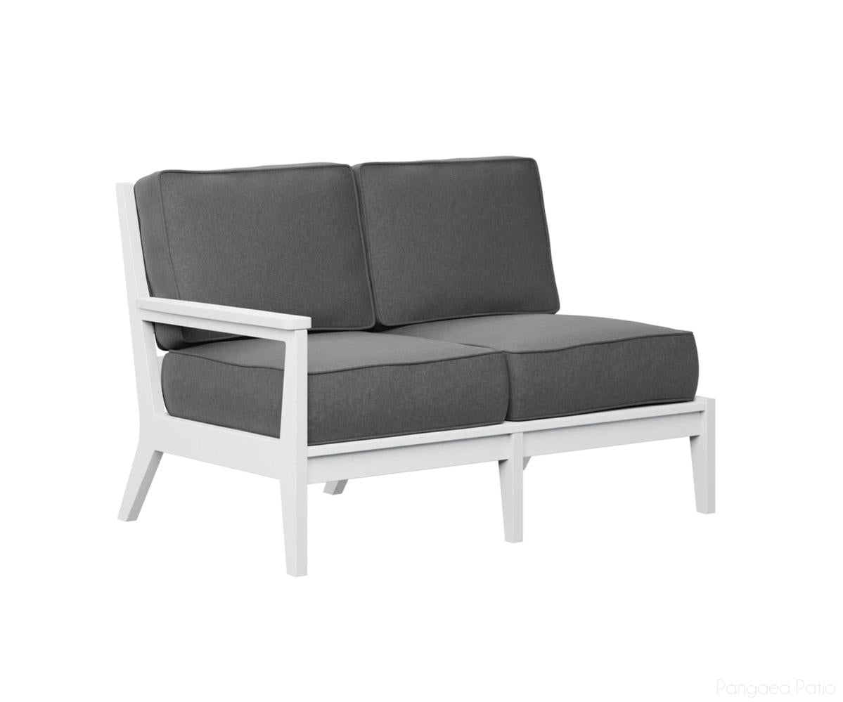 BGMHRSL5134W-Berlin Gardens-Mayhew Right Arm Loveseat-White BG-Pangaea Patio