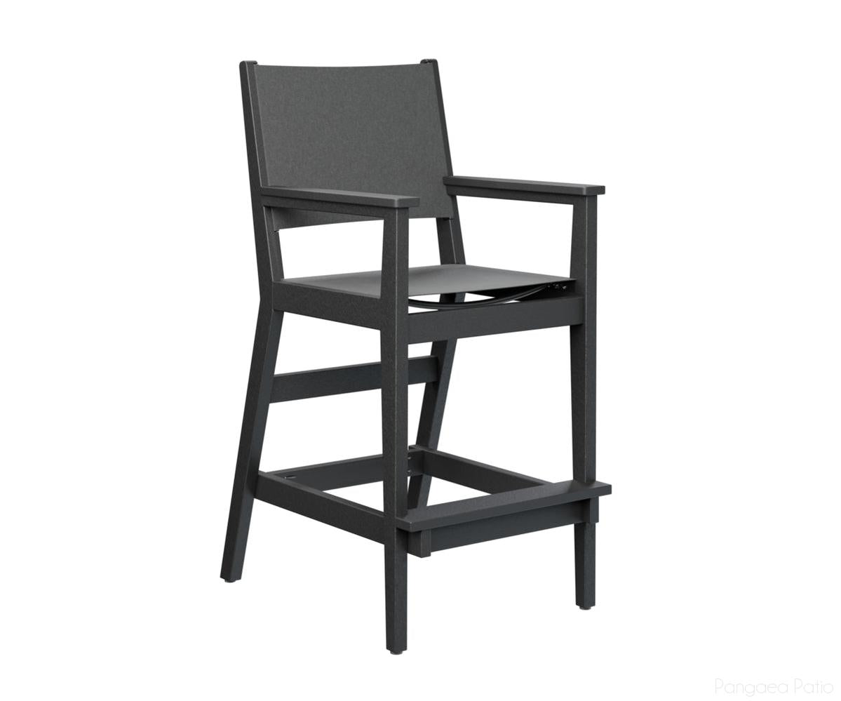 BGMHSBC2245B-Berlin Gardens-Mayhew Sling Bar Arm Chair-Black BG-Pangaea Patio