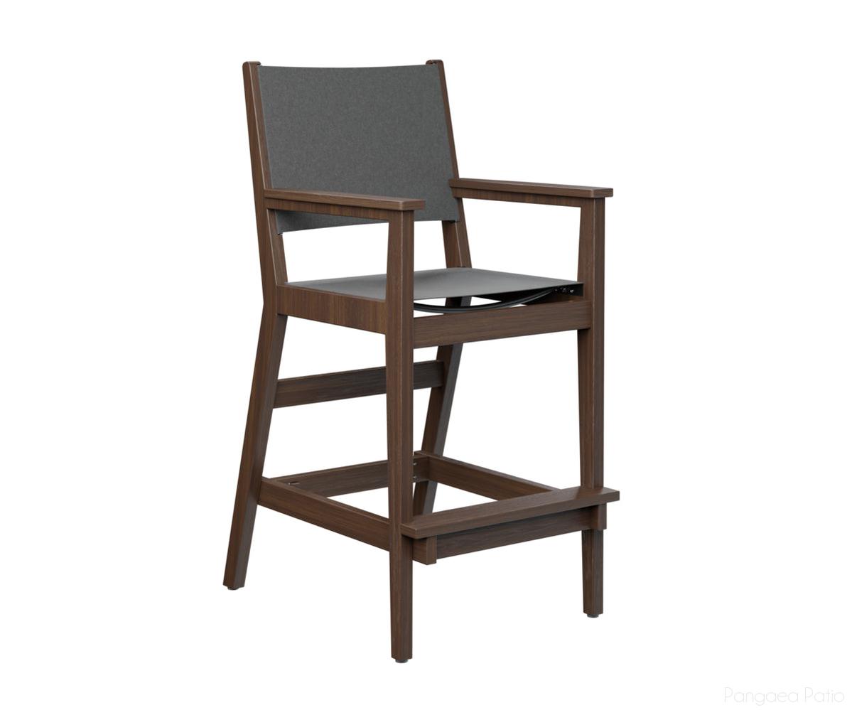 BGMHSBC2245BW-Berlin Gardens-Mayhew Sling Bar Arm Chair-Brazilian Walnut BG-Pangaea Patio