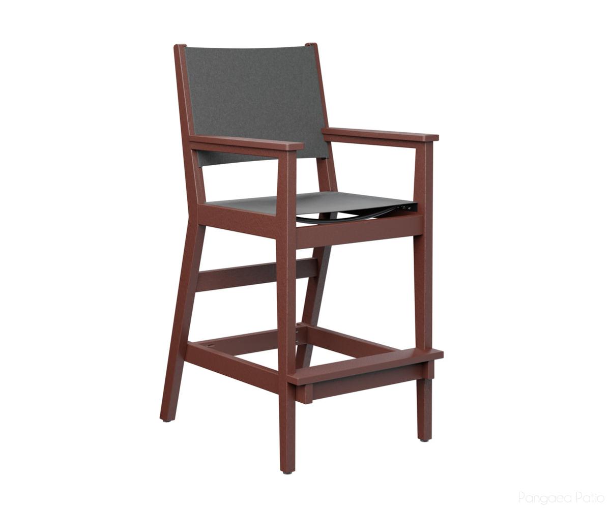 BGMHSBC2245BR-Berlin Gardens-Mayhew Sling Bar Arm Chair-Burgundy BG-Pangaea Patio