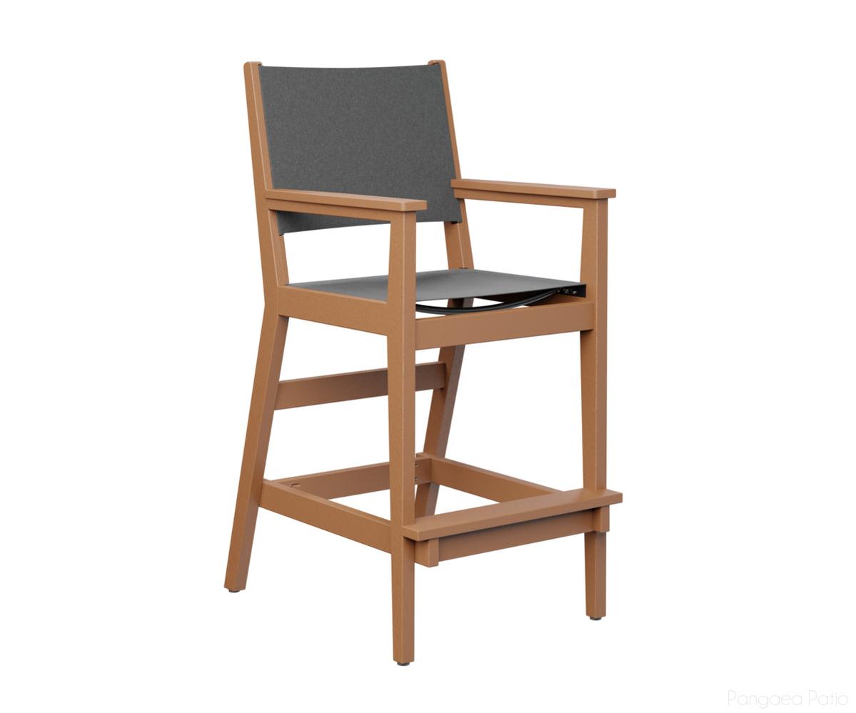BGMHSBC2245C-Berlin Gardens-Mayhew Sling Bar Arm Chair-Cedar BG-Pangaea Patio