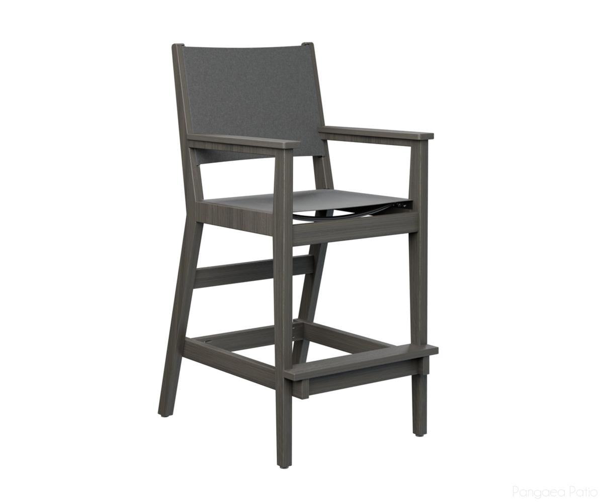 BGMHSBC2245CG-Berlin Gardens-Mayhew Sling Bar Arm Chair-Coastal Gray BG-Pangaea Patio