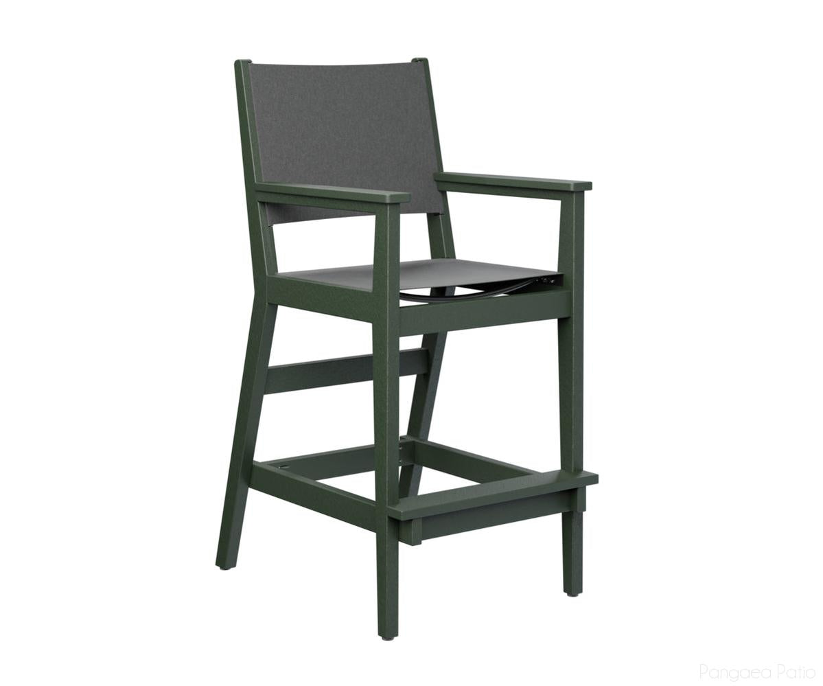 BGMHSBC2245G-Berlin Gardens-Mayhew Sling Bar Arm Chair-Green BG-Pangaea Patio