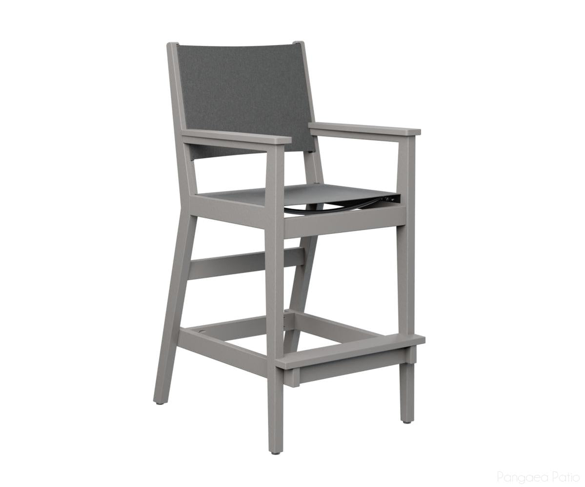 BGMHSBC2245LG-Berlin Gardens-Mayhew Sling Bar Arm Chair-Light Gray BG-Pangaea Patio