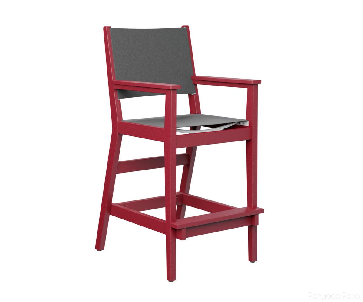 BGMHSBC2245SR-Berlin Gardens-Mayhew Sling Bar Arm Chair-Scarlet Red BG-Pangaea Patio