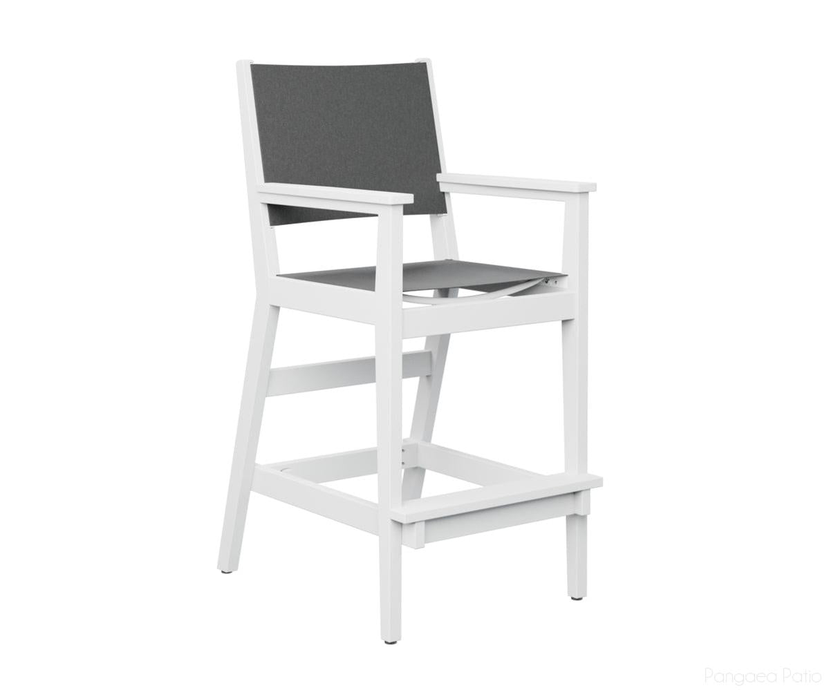 BGMHSBC2245W-Berlin Gardens-Mayhew Sling Bar Arm Chair-White BG-Pangaea Patio
