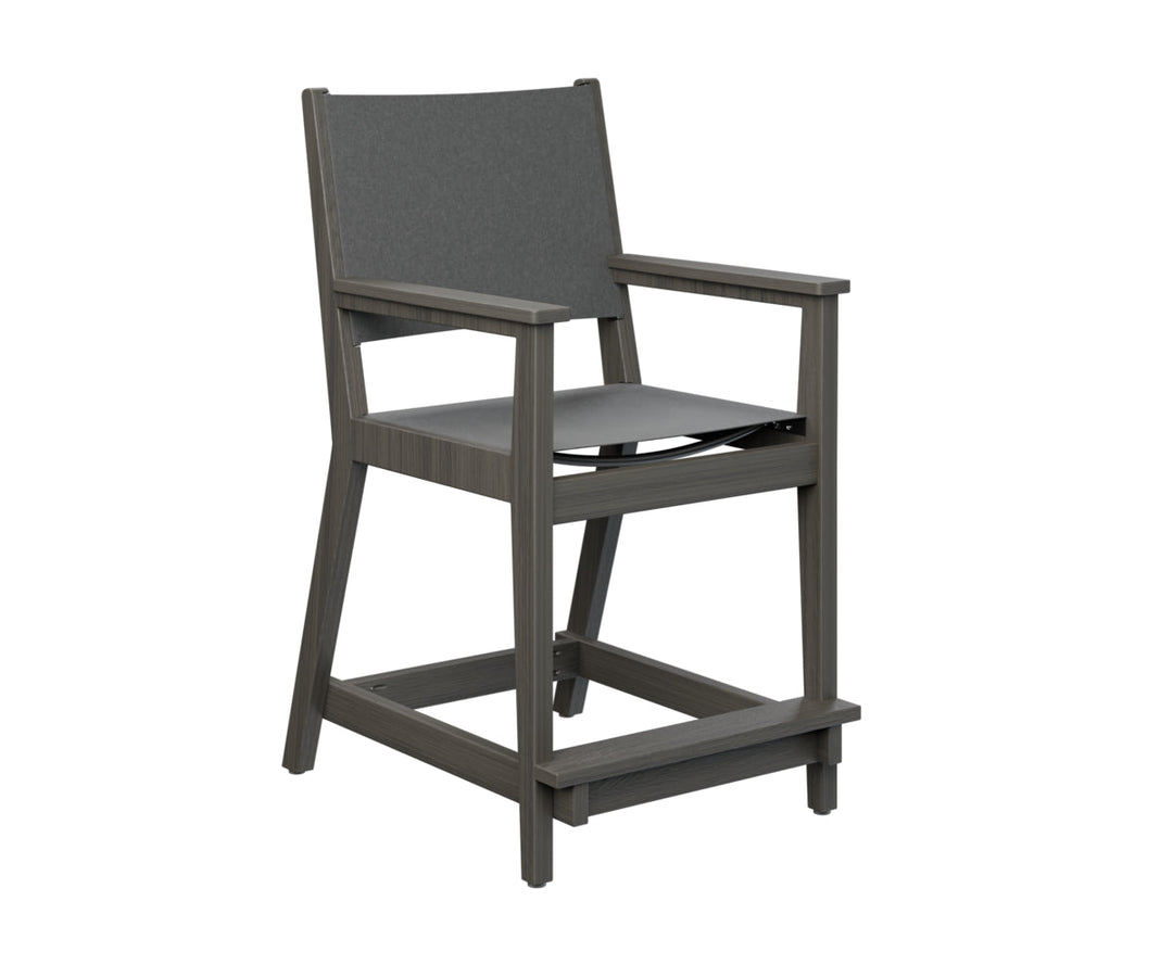 BGMHSCC2241CG-Berlin Gardens-Mayhew Sling Counter Arm Chair-Pangaea Patio