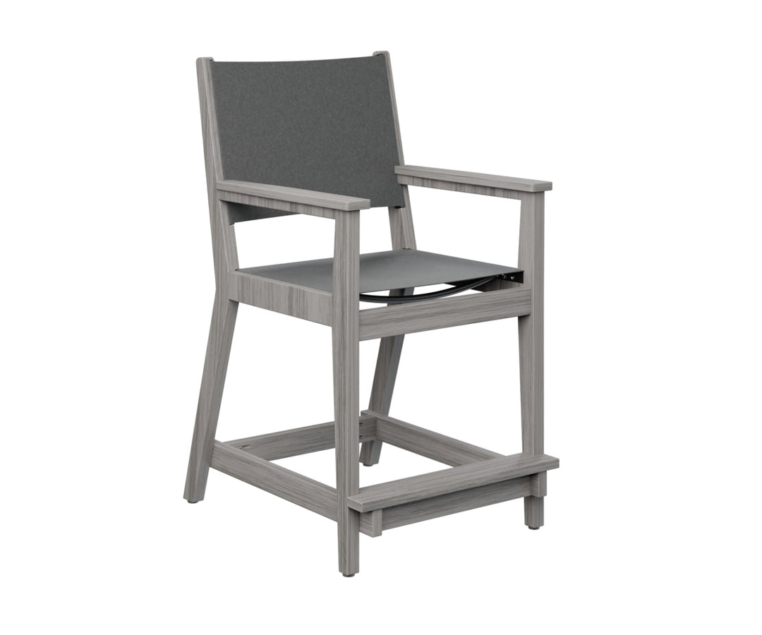 BGMHSCC2241DG-Berlin Gardens-Mayhew Sling Counter Arm Chair-Pangaea Patio