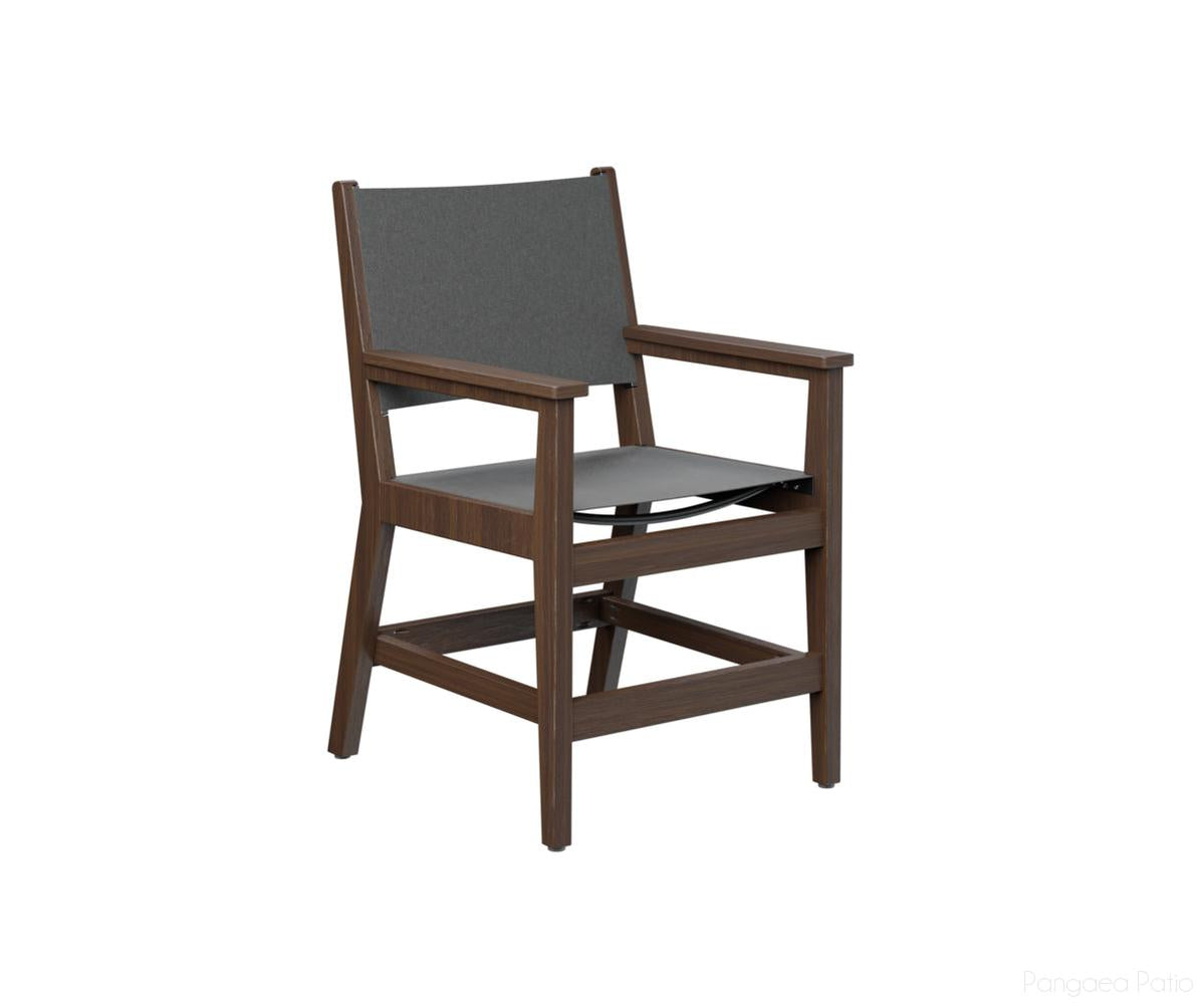 BGMHSDAC2236BW-Berlin Gardens-Mayhew Sling Dining Arm Chair-Brazilian Walnut BG-Pangaea Patio