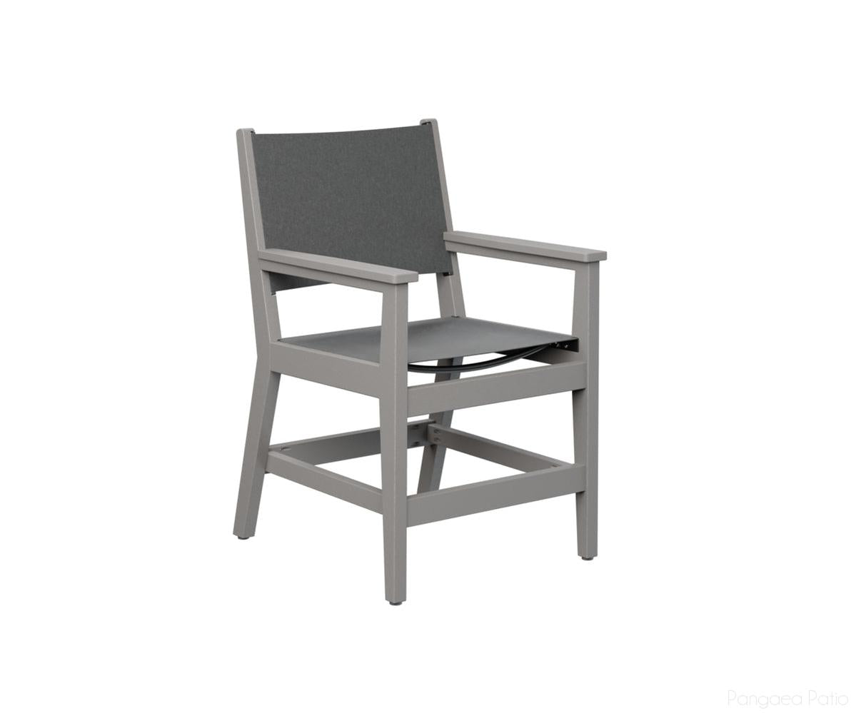 BGMHSDAC2236LG-Berlin Gardens-Mayhew Sling Dining Arm Chair-Light Gray BG-Pangaea Patio