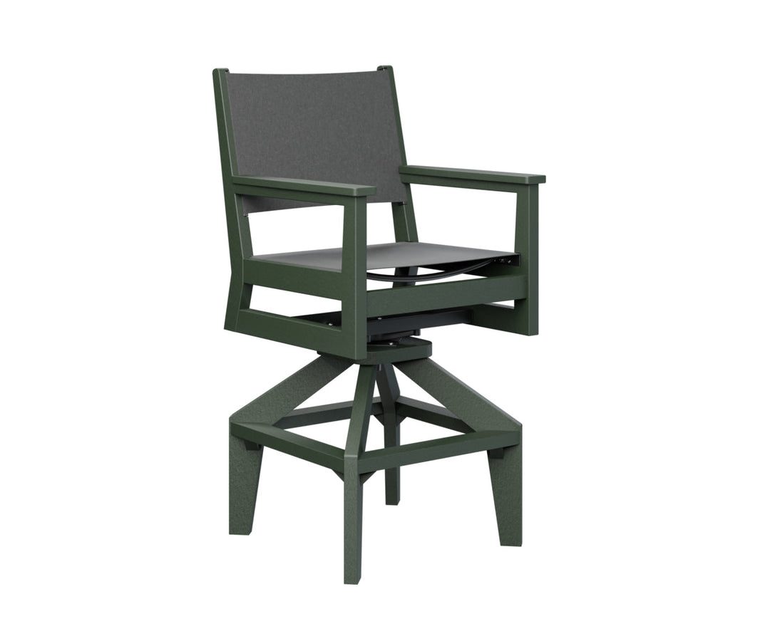 BGMHSSB2245G-Berlin Gardens-Mayhew Sling Swivel Bar Chair-Pangaea Patio