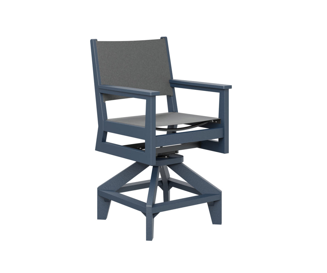 BGMHSSC2241NB-Berlin Gardens-Mayhew Sling Swivel Counter Chair-Pangaea Patio