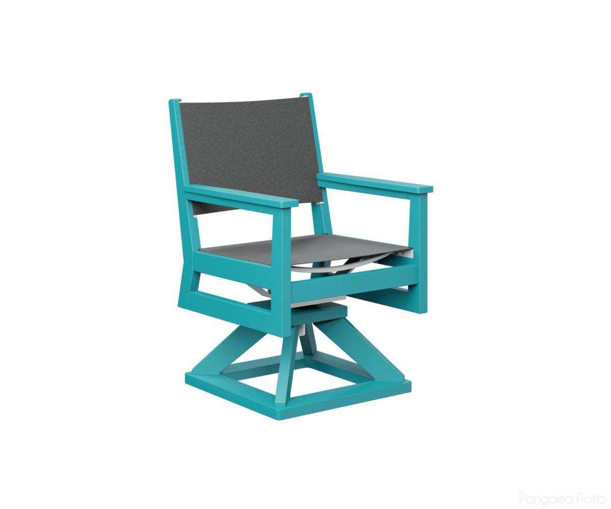 BGMHSSD2235AB-Berlin Gardens-Mayhew Sling Swivel Rocker Dining Chair-Aruba Blue BG-Pangaea Patio