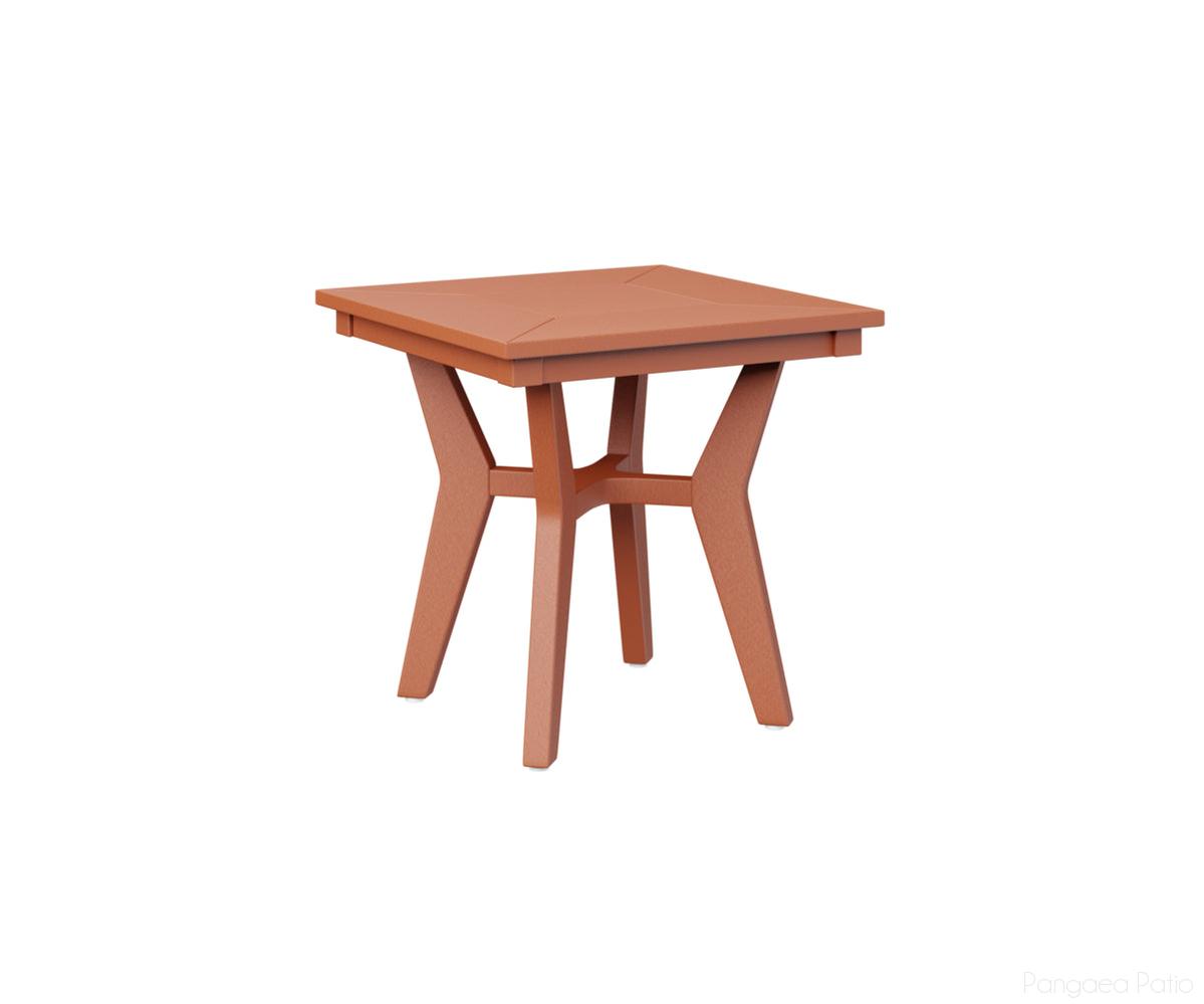 BGMHSET2020MO-Berlin Gardens-Mayhew Square End Table-Mango Orange BG-Pangaea Patio