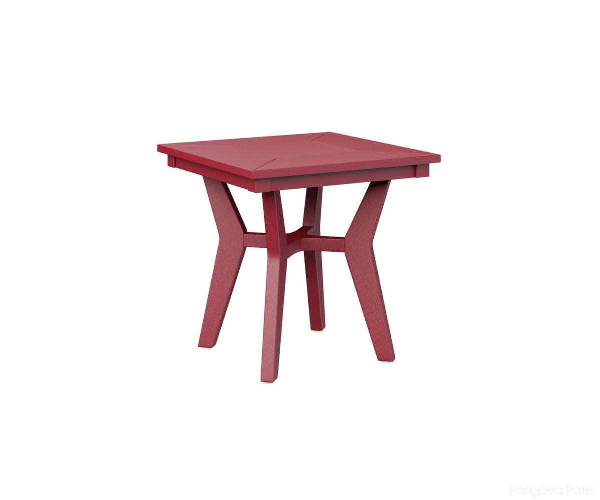 BGMHSET2020SR-Berlin Gardens-Mayhew Square End Table-Scarlet Red BG-Pangaea Patio