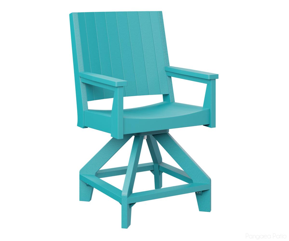 BGMHCSC2644AB-Berlin Gardens-Mayhew Swivel Counter Chair-Aruba Blue BG-Pangaea Patio