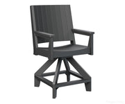 BGMHCSC2644B-Berlin Gardens-Mayhew Swivel Counter Chair-Black BG-Pangaea Patio