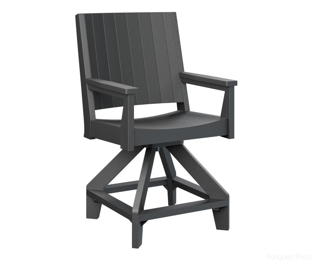 BGMHCSC2644B-Berlin Gardens-Mayhew Swivel Counter Chair-Black BG-Pangaea Patio