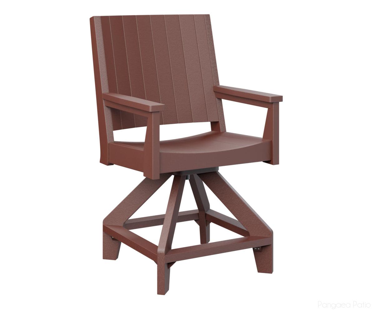 BGMHCSC2644BR-Berlin Gardens-Mayhew Swivel Counter Chair-Burgundy BG-Pangaea Patio