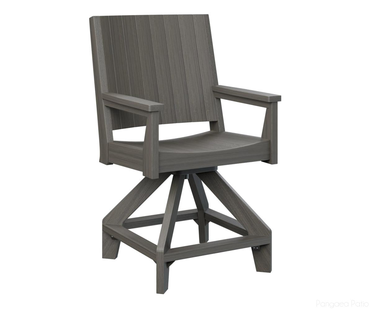 BGMHCSC2644CG-Berlin Gardens-Mayhew Swivel Counter Chair-Coastal Gray BG-Pangaea Patio