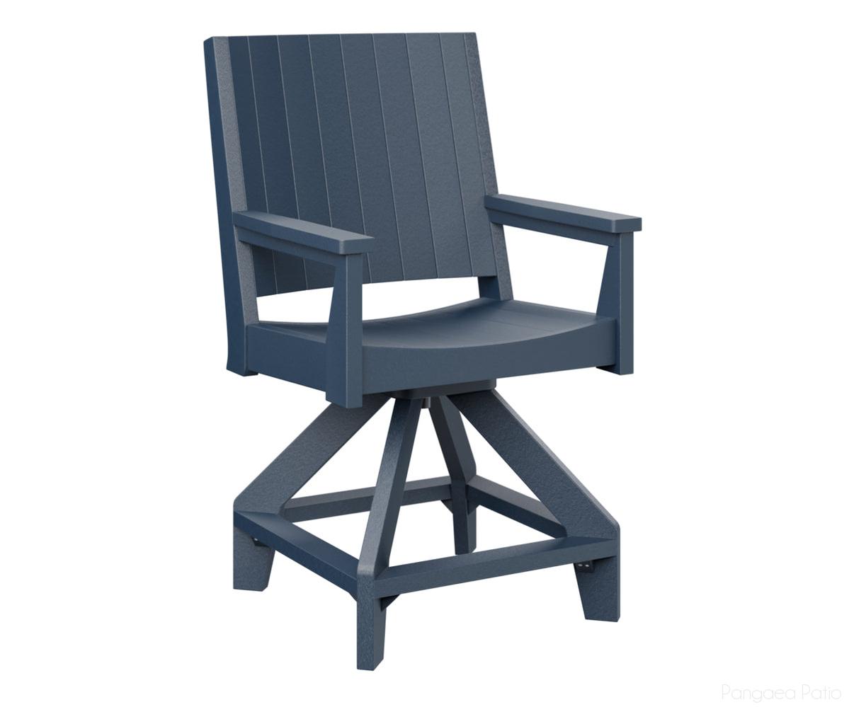 BGMHCSC2644NB-Berlin Gardens-Mayhew Swivel Counter Chair-Navy Blue BG-Pangaea Patio