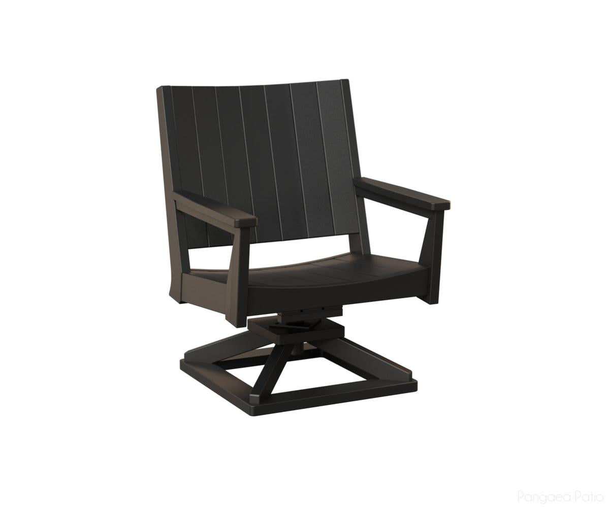 BGMHCSR2736B-Berlin Gardens-Mayhew Swivel Rocker Chat Chair-Black BG-Pangaea Patio