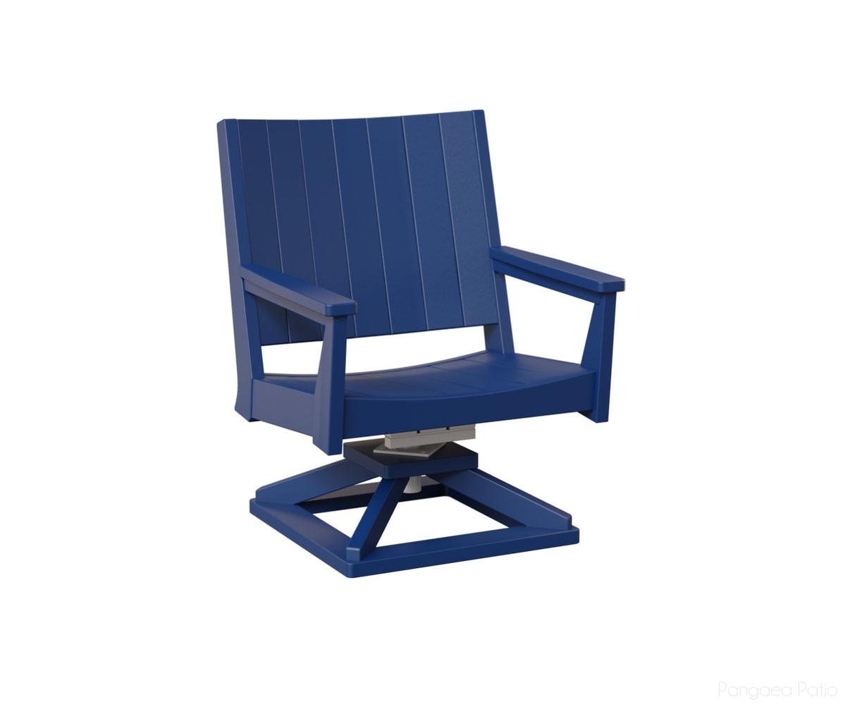 BGMHCSR2736PB-Berlin Gardens-Mayhew Swivel Rocker Chat Chair-Pacific Blue BG-Pangaea Patio