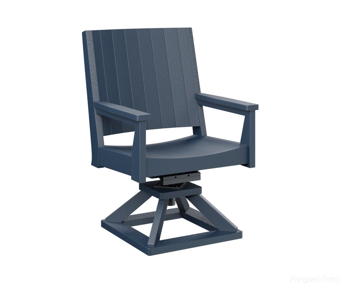 BGMHCSD2638NB-Berlin Gardens-Mayhew Swivel Rocker Dining Chair-Navy Blue BG-Pangaea Patio