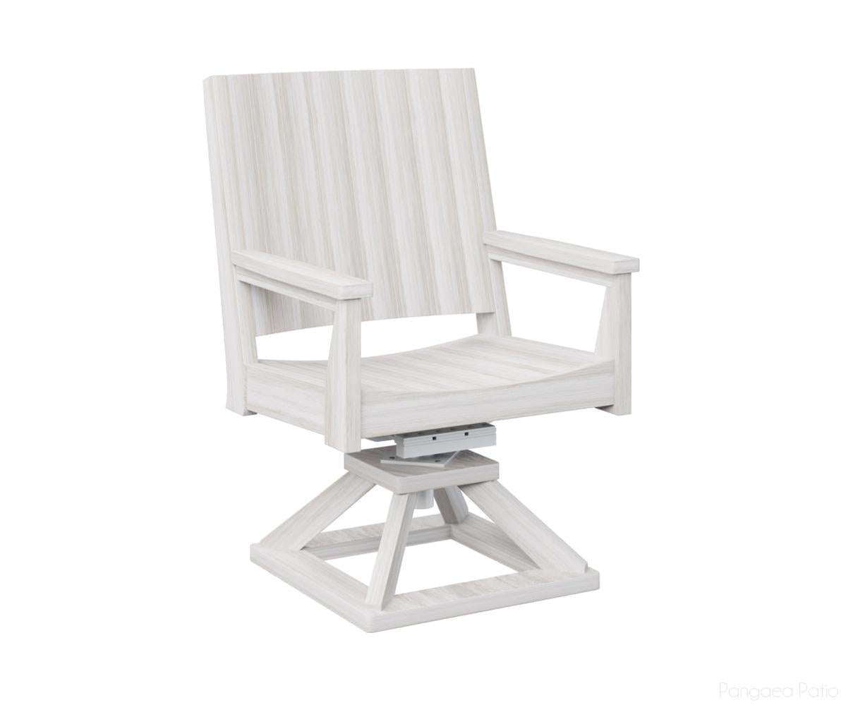 BGMHCSD2638SS-Berlin Gardens-Mayhew Swivel Rocker Dining Chair-Seashell BG-Pangaea Patio