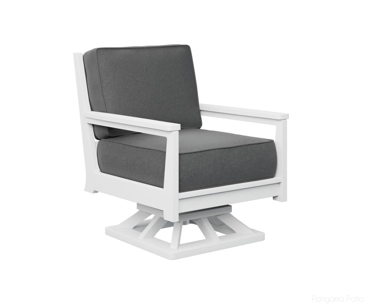 BGMHSR3034W-Berlin Gardens-Mayhew Swivel Rocker-White BG-Pangaea Patio