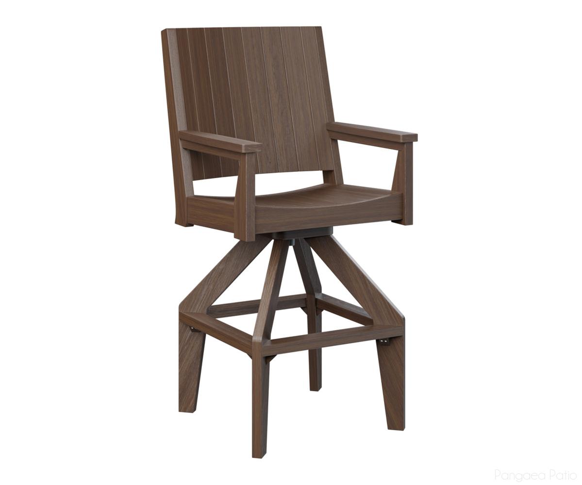 BGMHCSXT2651BW-Berlin Gardens-Mayhew Swivel XT Chair-Brazilian Walnut BG-Pangaea Patio