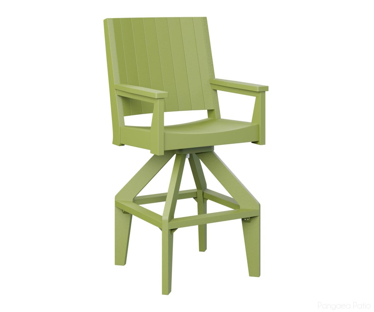 BGMHCSXT2651KG-Berlin Gardens-Mayhew Swivel XT Chair-Kiwi Green BG-Pangaea Patio