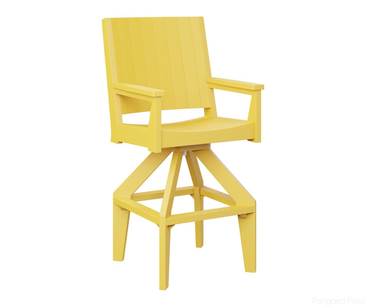 BGMHCSXT2651SY-Berlin Gardens-Mayhew Swivel XT Chair-Sunburst Yellow BG-Pangaea Patio