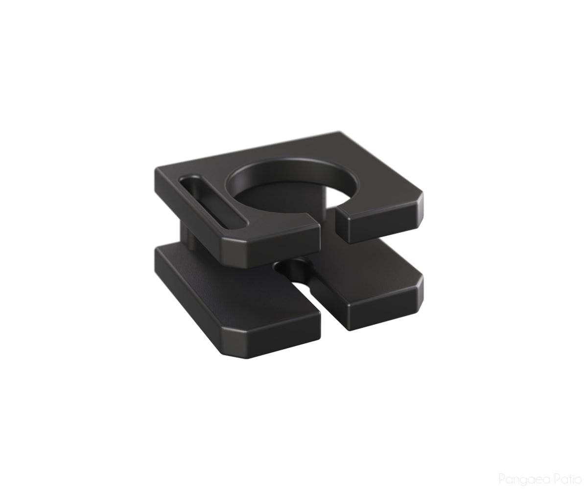 BGMGPCH67MGB-Berlin Gardens-MGP Cup Holder-MGP Matte Black-Pangaea Patio