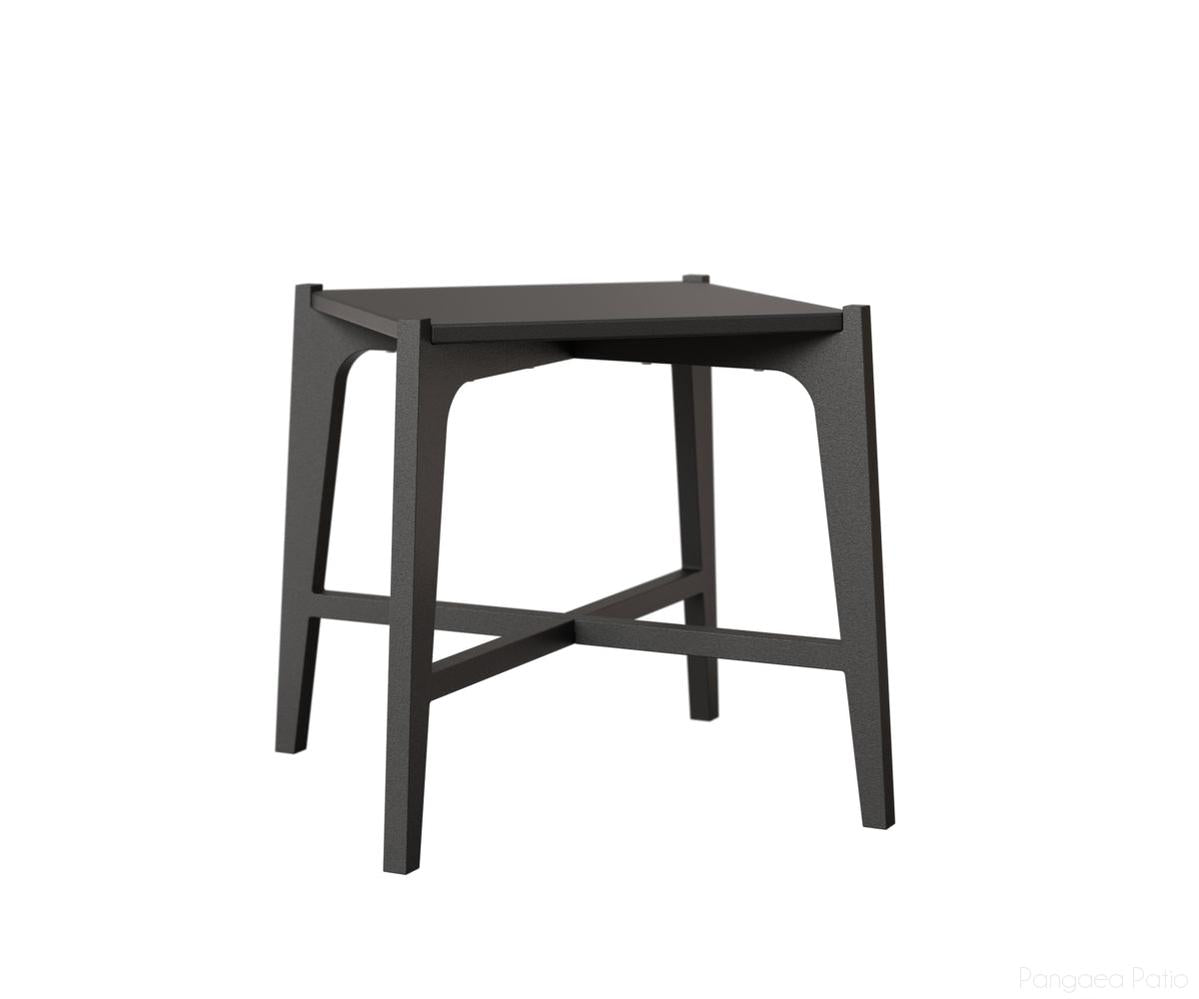 BGMSST1818MGB-Berlin Gardens-MGP Square Side Table-MGP Matte Black-Pangaea Patio