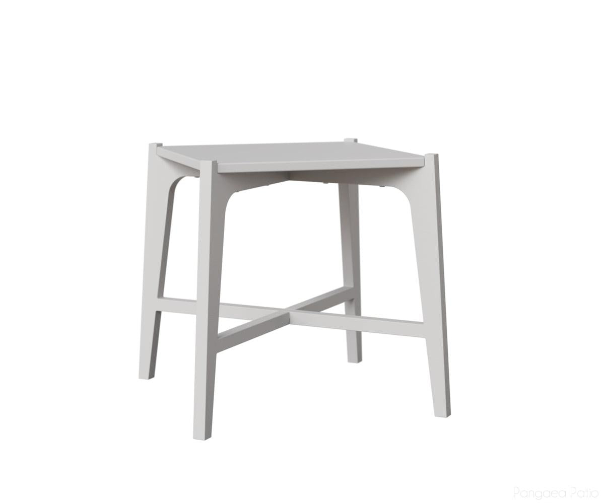 BGMSST1818MGW-Berlin Gardens-MGP Square Side Table-MGP Matte White-Pangaea Patio