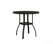 BGMRT0042BMB-Berlin Gardens-Murphy 42" Round Bar Table-Black Aluminum BG-Pangaea Patio