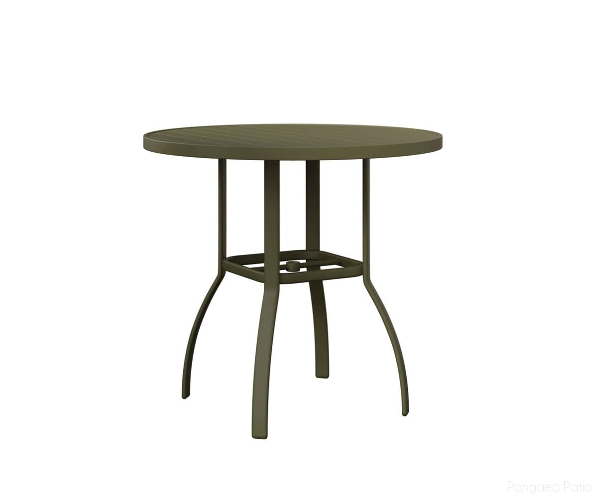 BGMRT0042BGS-Berlin Gardens-Murphy 42" Round Bar Table-Green Sage Aluminum BG-Pangaea Patio