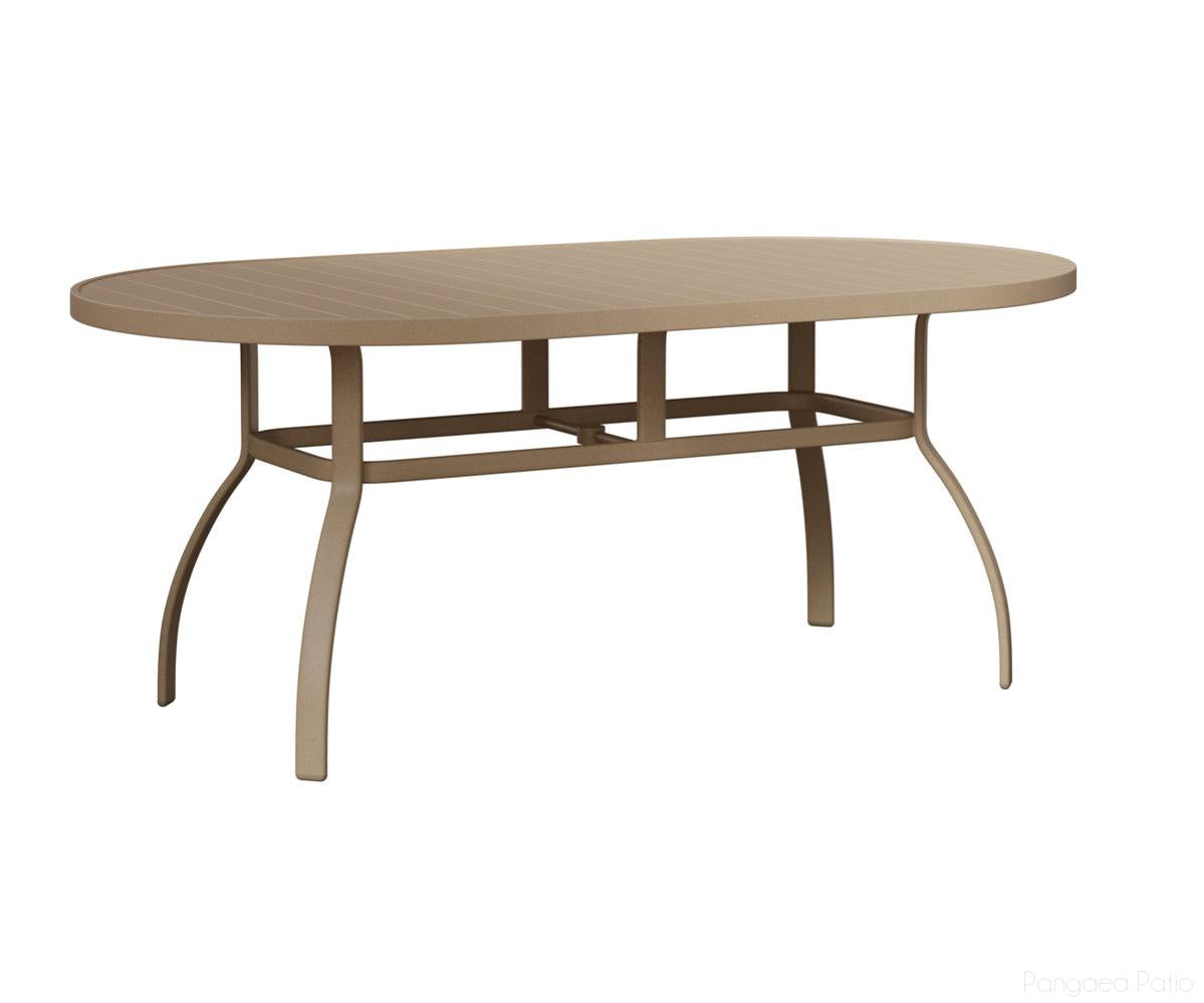 BGMOT4276DLM-Berlin Gardens-Murphy 42" x 76" Oblong Dining Table-Luna Multi Aluminum BG-Pangaea Patio