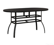 BGMOT4276BMB-Berlin Gardens-Murphy 42" x 76" Oblong Table ‰ÛÒ Bar Height-Black Aluminum BG-Pangaea Patio