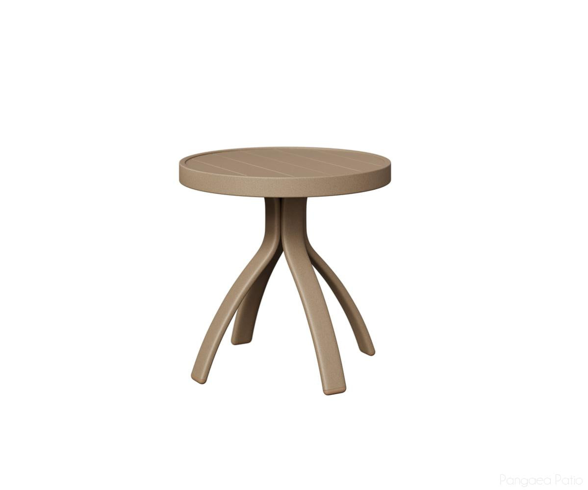BGMET1819OV-Berlin Gardens-Murphy End Table-Oak Wood Vein Aluminum BG-Pangaea Patio