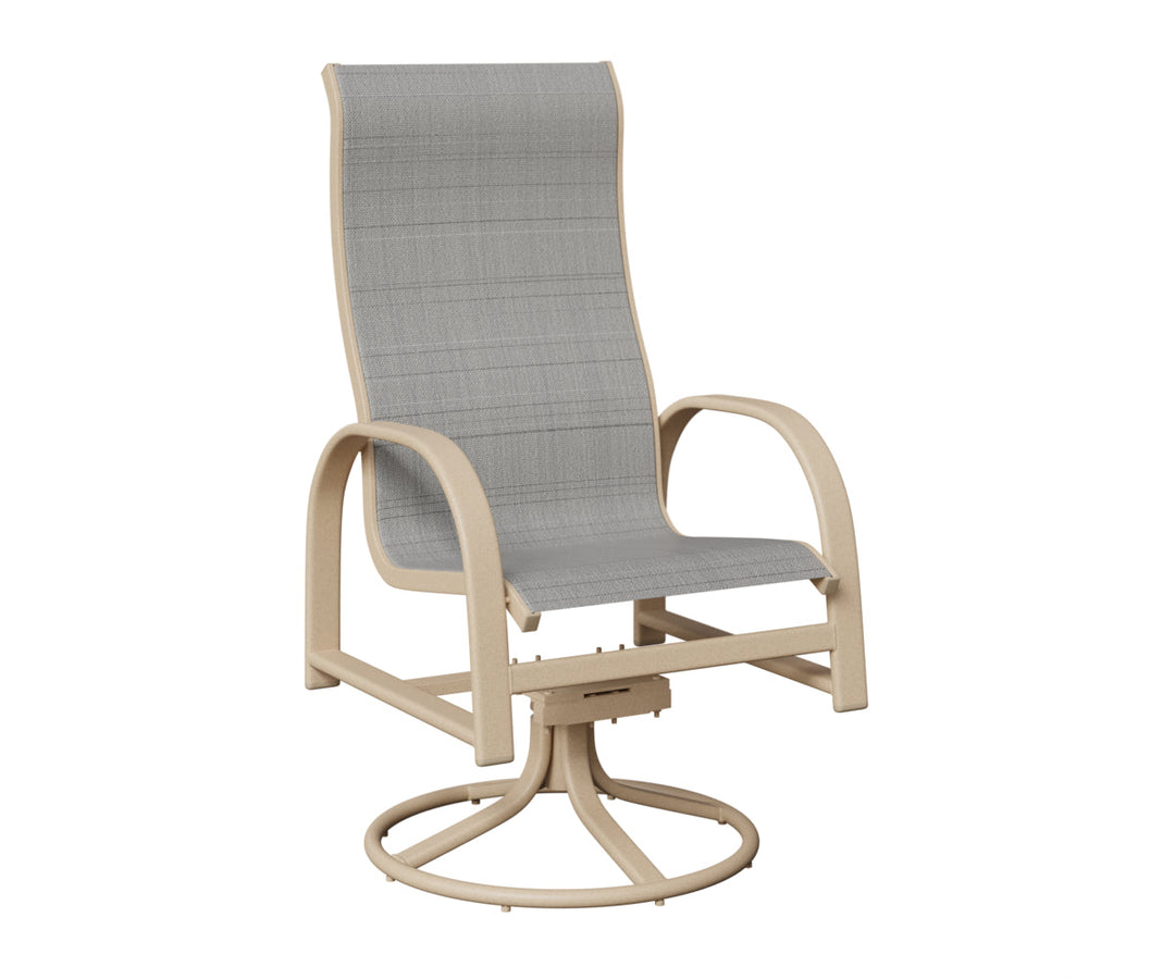 BGMSRDHSLM-Berlin Gardens-Murphy High Back Sling Swivel Rocker Dining Chair-Pangaea Patio